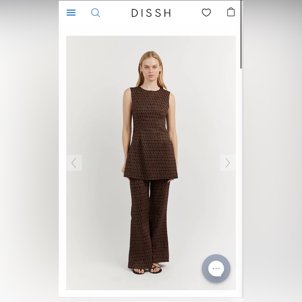 Dissh Geo Linen Tunic Fame Black